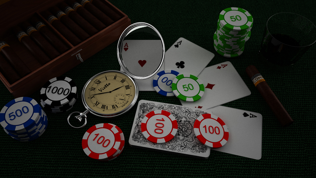 Poker wallpaper 3d