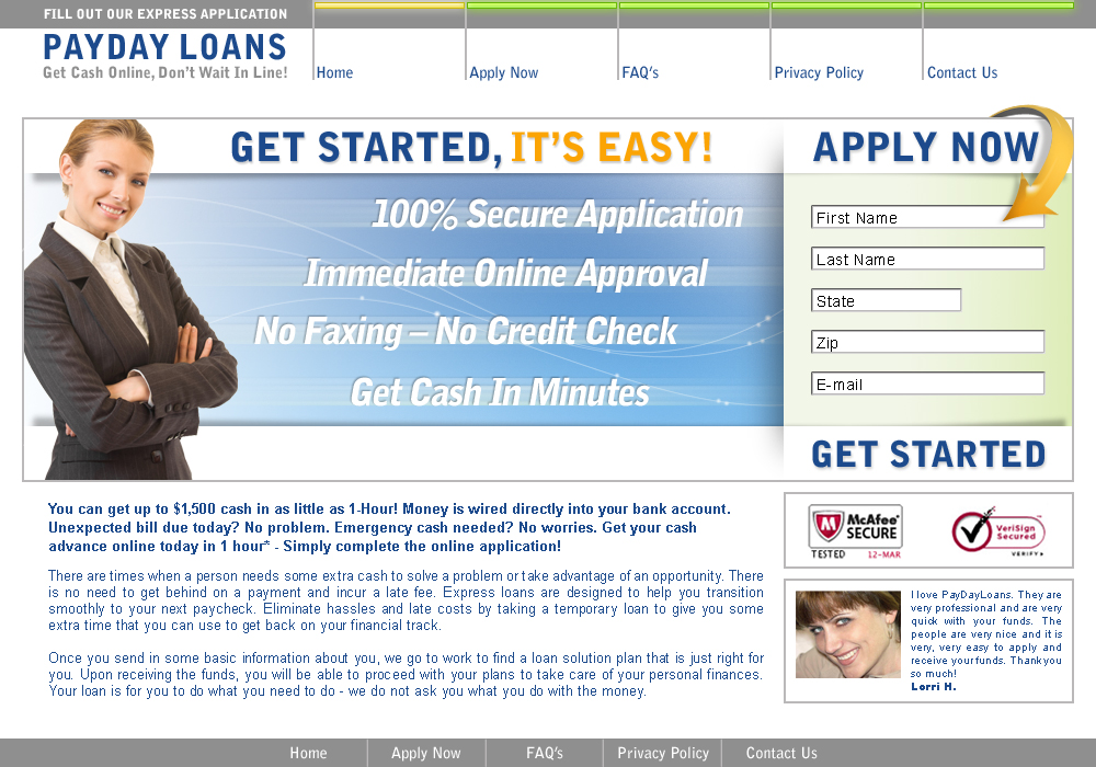 Payday loan