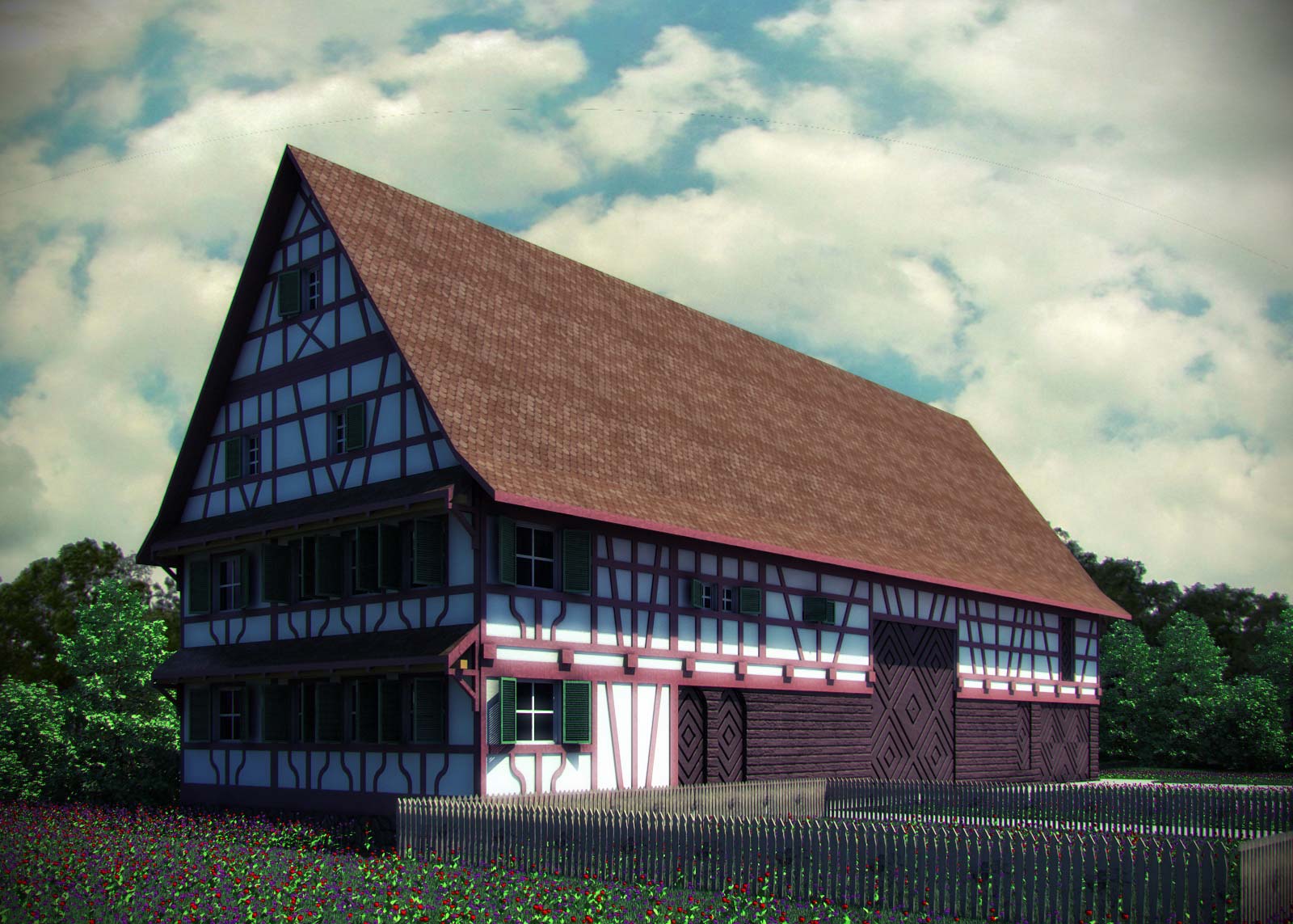 Немецкий средневековый дом (1)