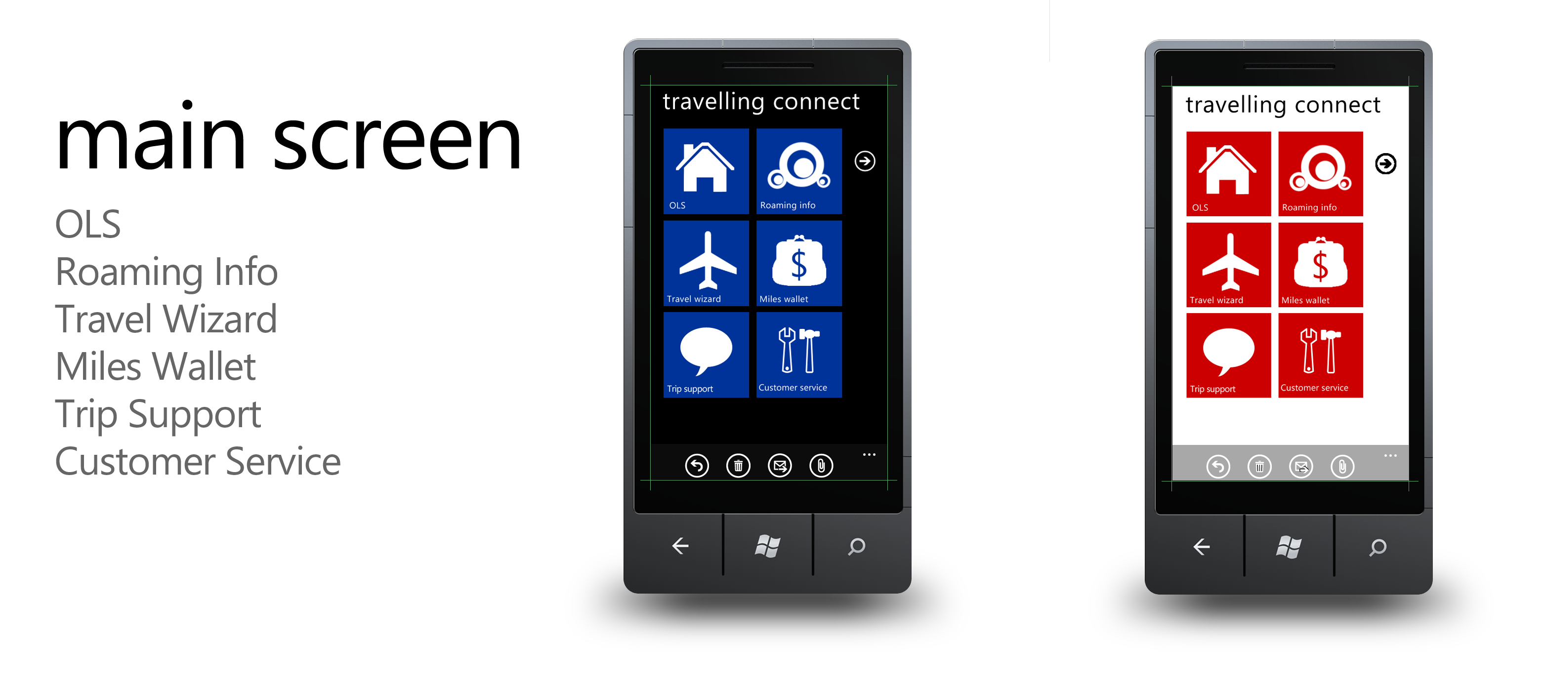 дизайн для Windows 7 Phone