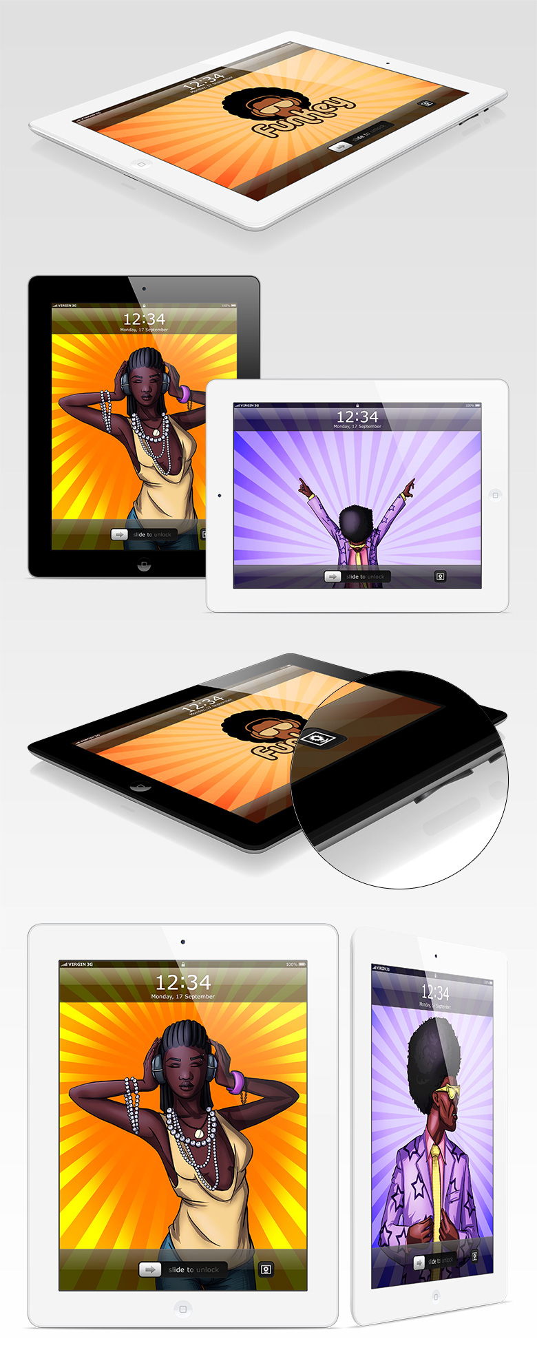 iPad retina mockup