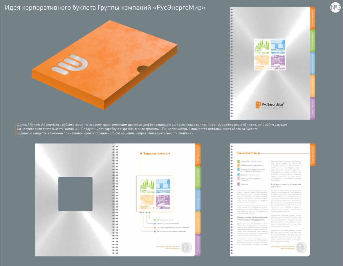Идея корпоративного буклета