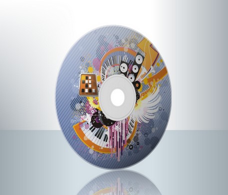 Дизайн компакт-диска для 1-го музыкального телеканала (Беларусь)