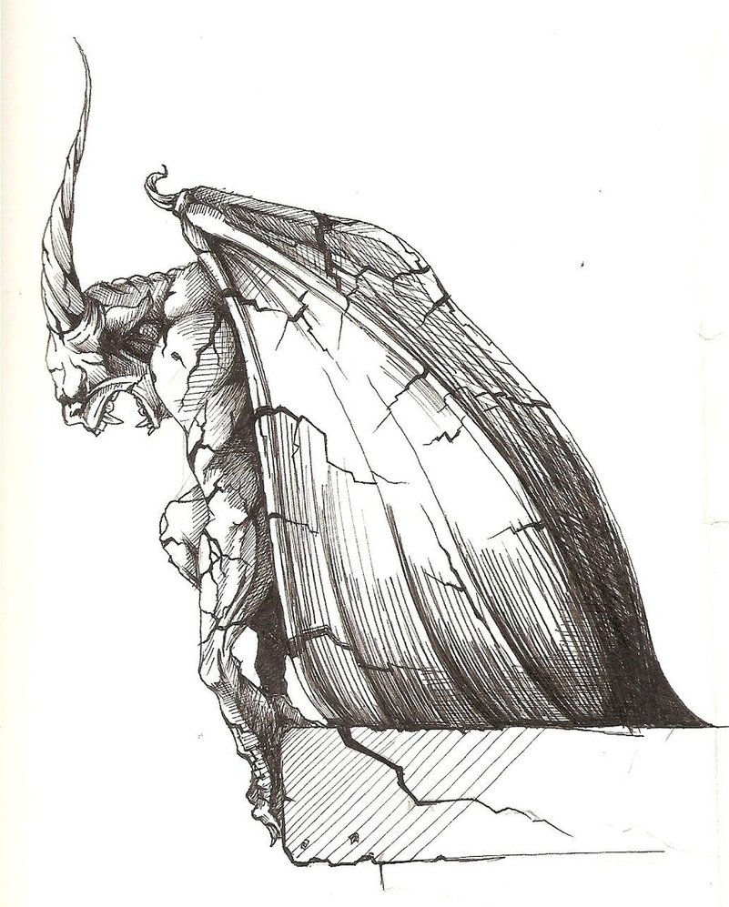 sketch gargoyle