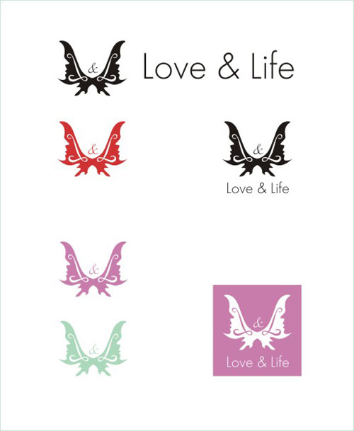 Эскизы логотипа Love and Life