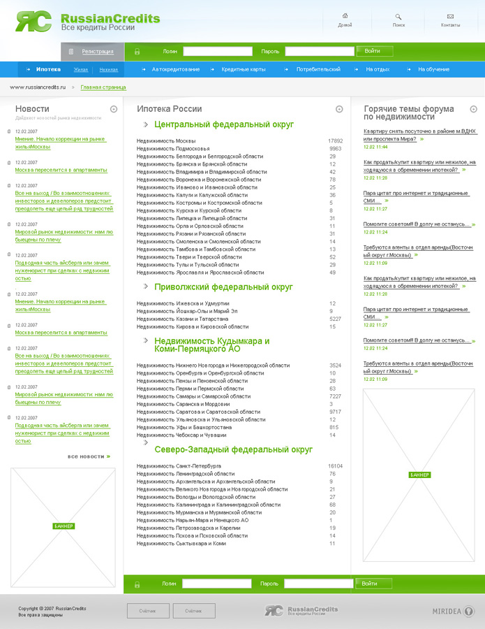 RussianCredits - портал о кредитах