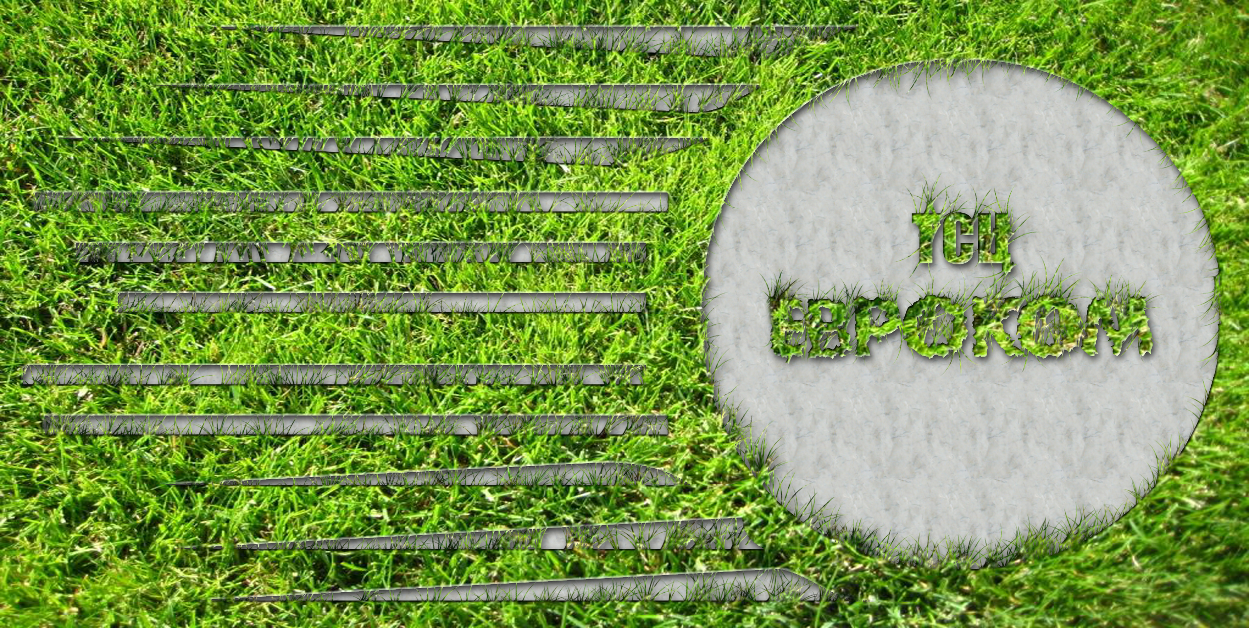 Лого в траве
