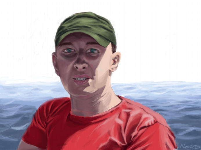 На море