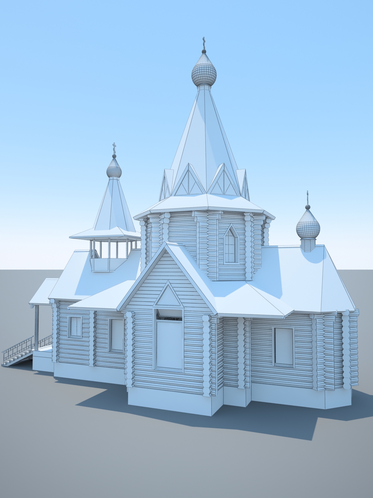 3D модель храма, г.Москва