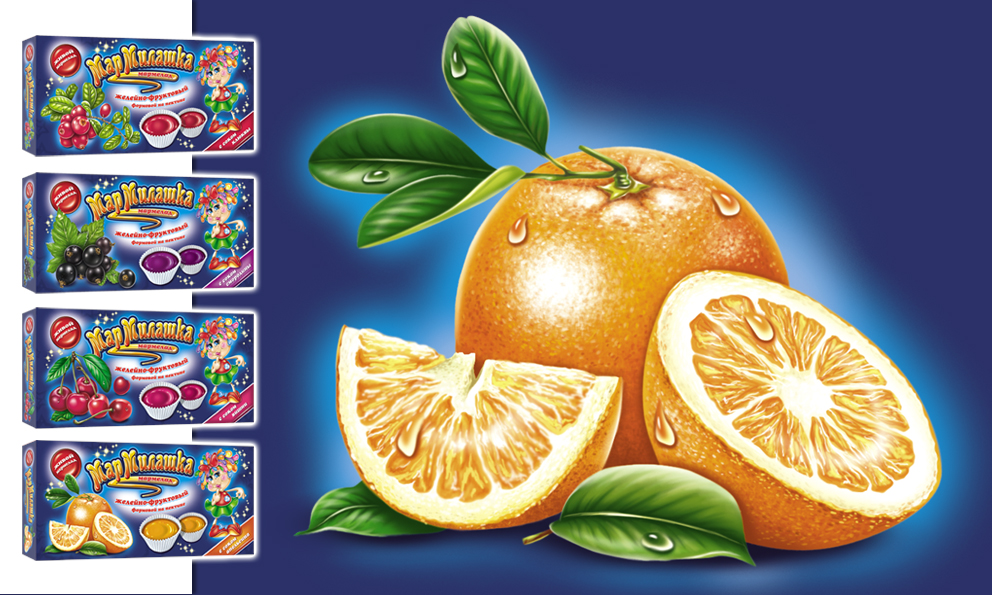 апельсин для упаковки мармелада Мармилашка