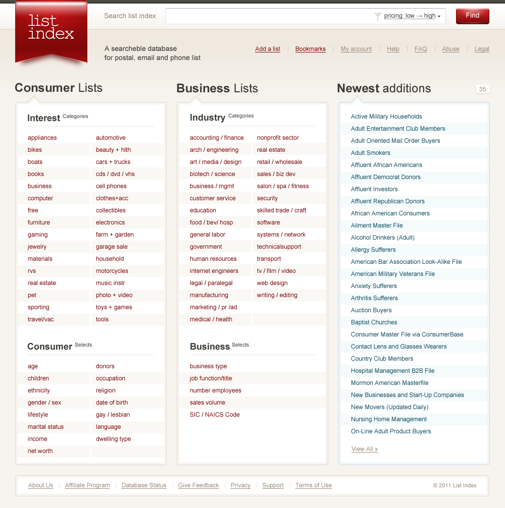 Веб-каталог предприятий и организаций