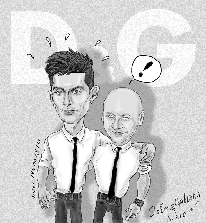 Dolce&amp;Gabanna.Шарж