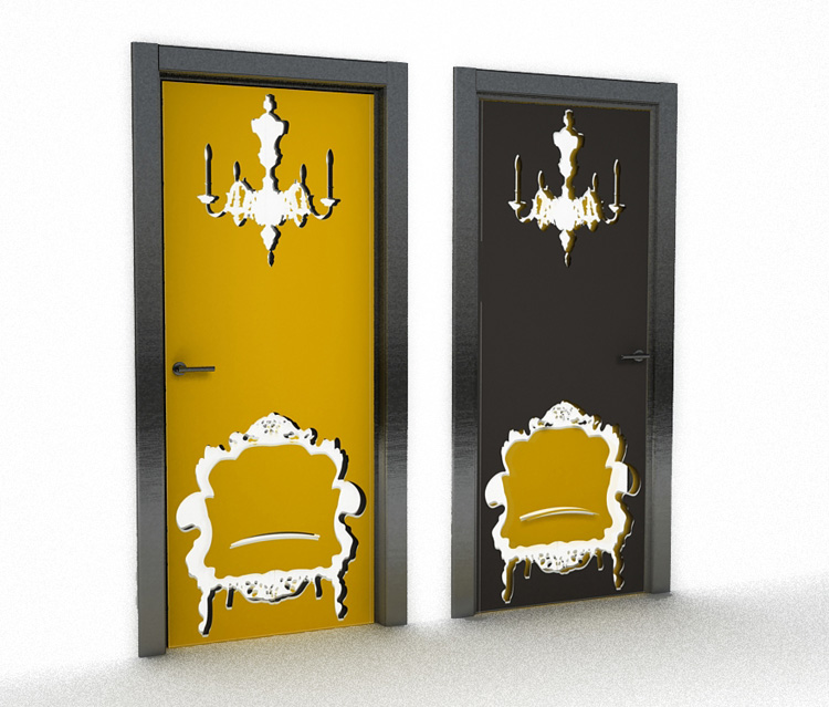 Светопрозрачные двери «Armchair» для гостиной