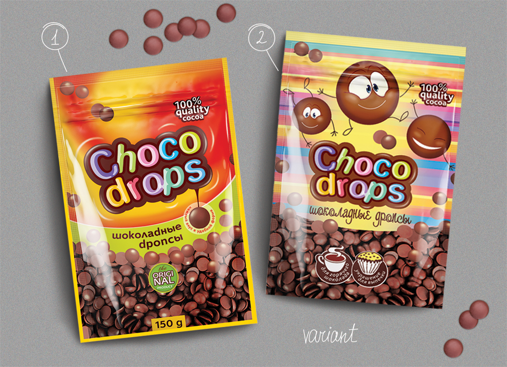 Дизайн для продукта - Шоколадные капли