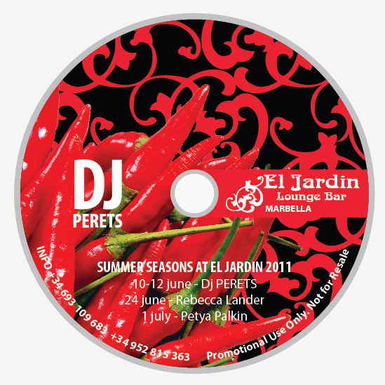 CD disk для El Jardin lounge bar - Marbella