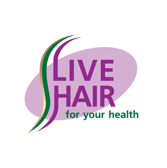 Логотип линии средств для волос  LIVE HAIR