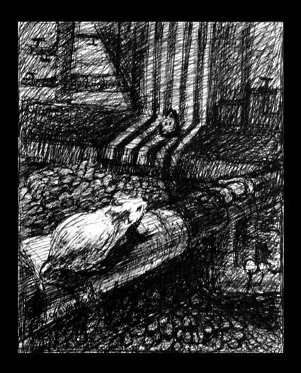 Иллюстрация по произведению Ф. Кафки &quot;Жозефина или мышиный народ&