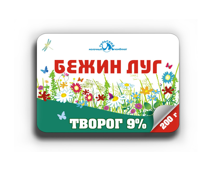 Дизайн этикетки для творога