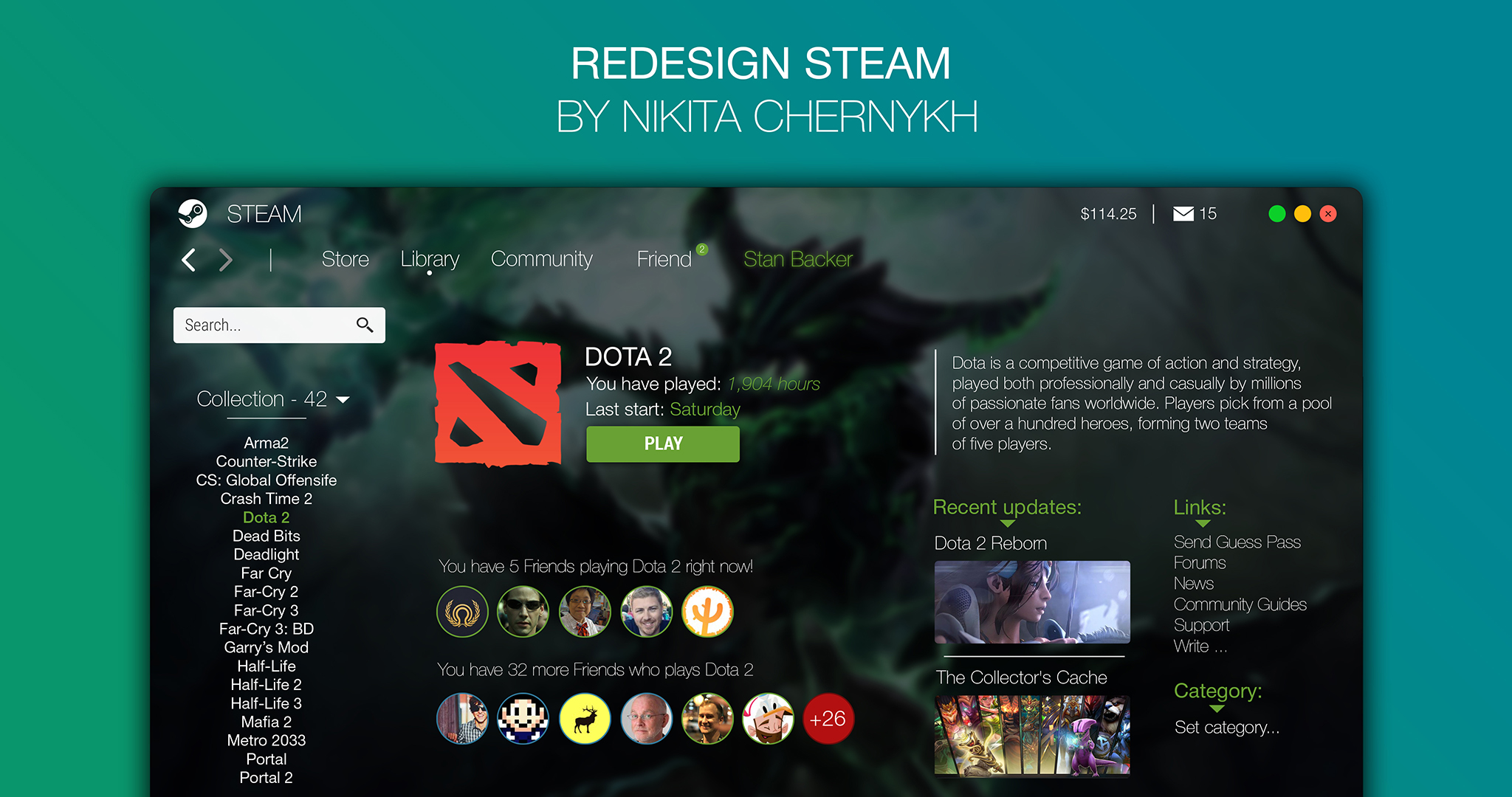 Steam - Interface Redesign