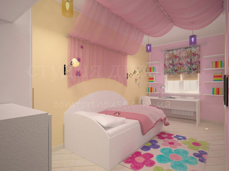 Дизайн интерьра детской комнаты
