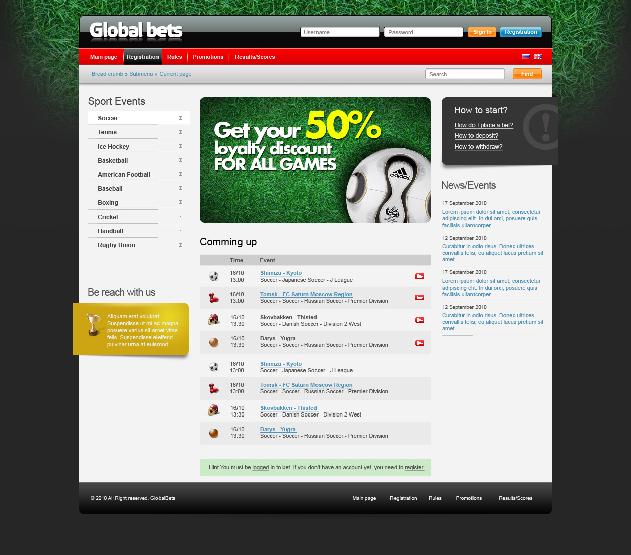 Global bets
