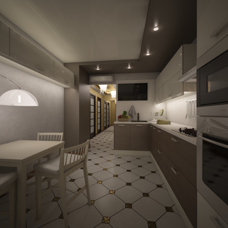 3D визуализация - кухня