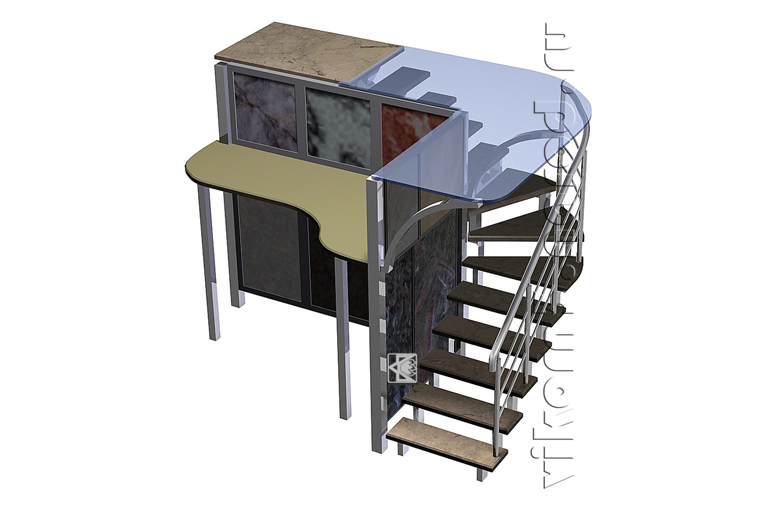 Рабочее место менеджера по изготовлению лестниц