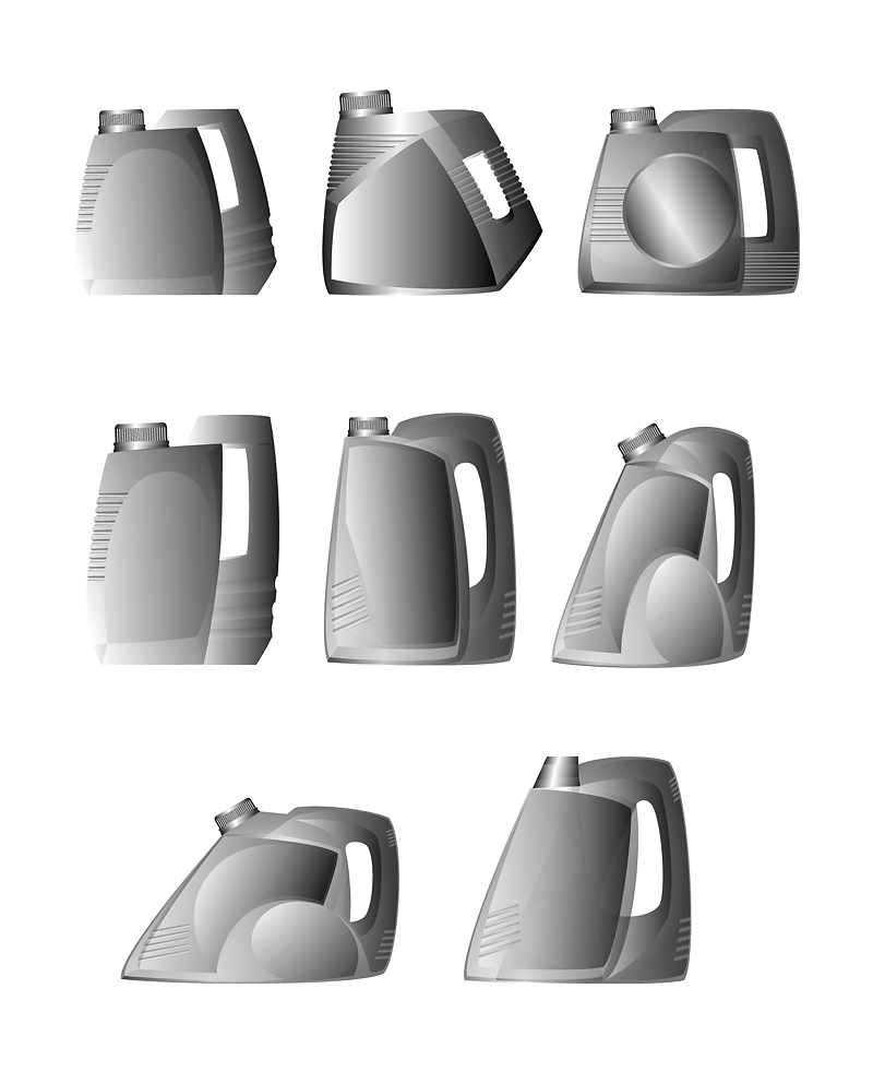 Эскизы канистр для моторного масла