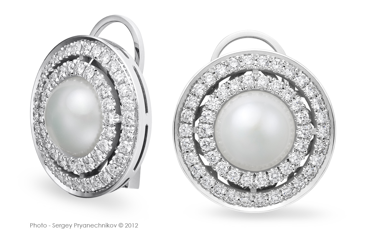 Фото ювелирных изделий с бриллиантами и жемчугом Diamond Jewelry