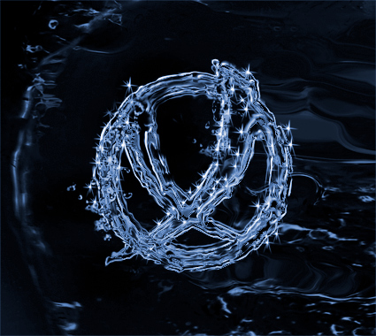 Стилизация под воду. Логотип ТМ Хортица.