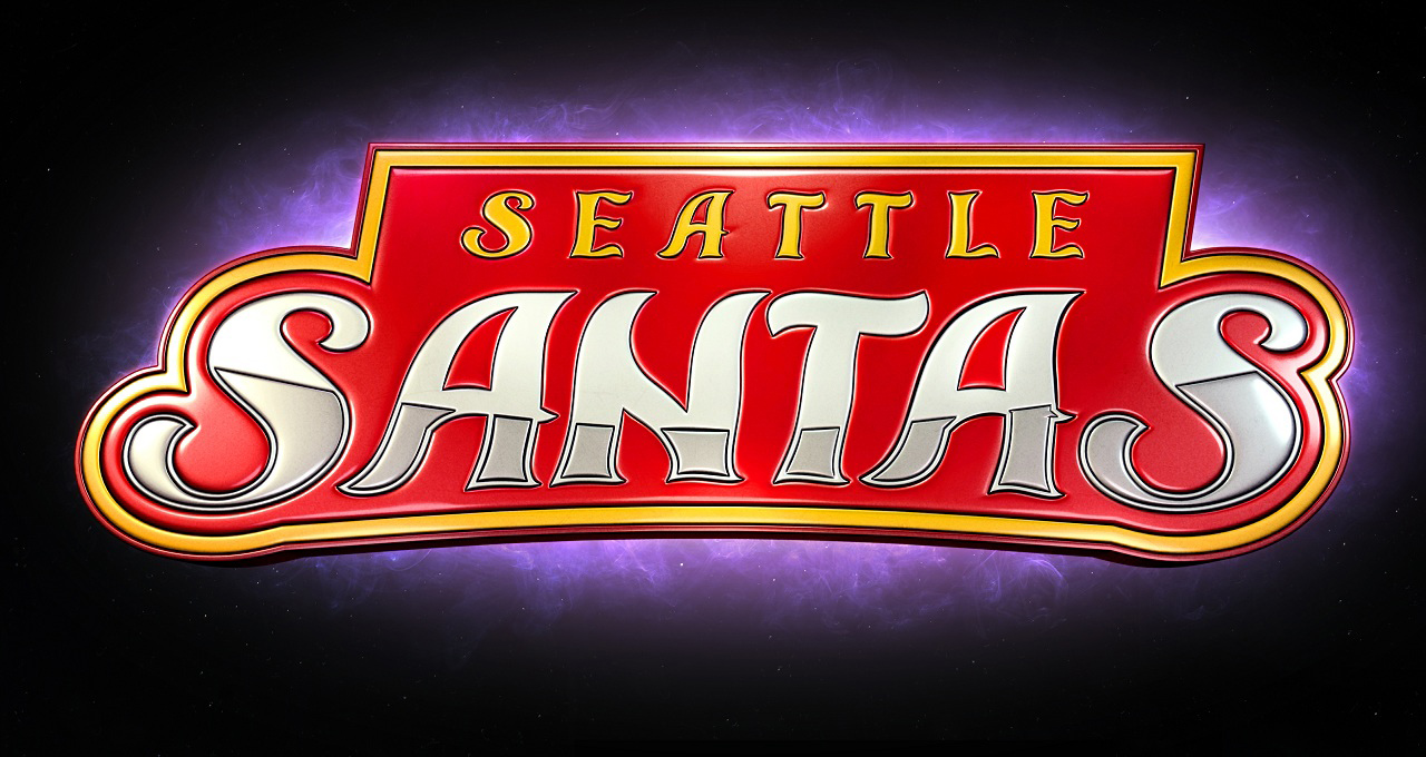 Seattle Santas lettering