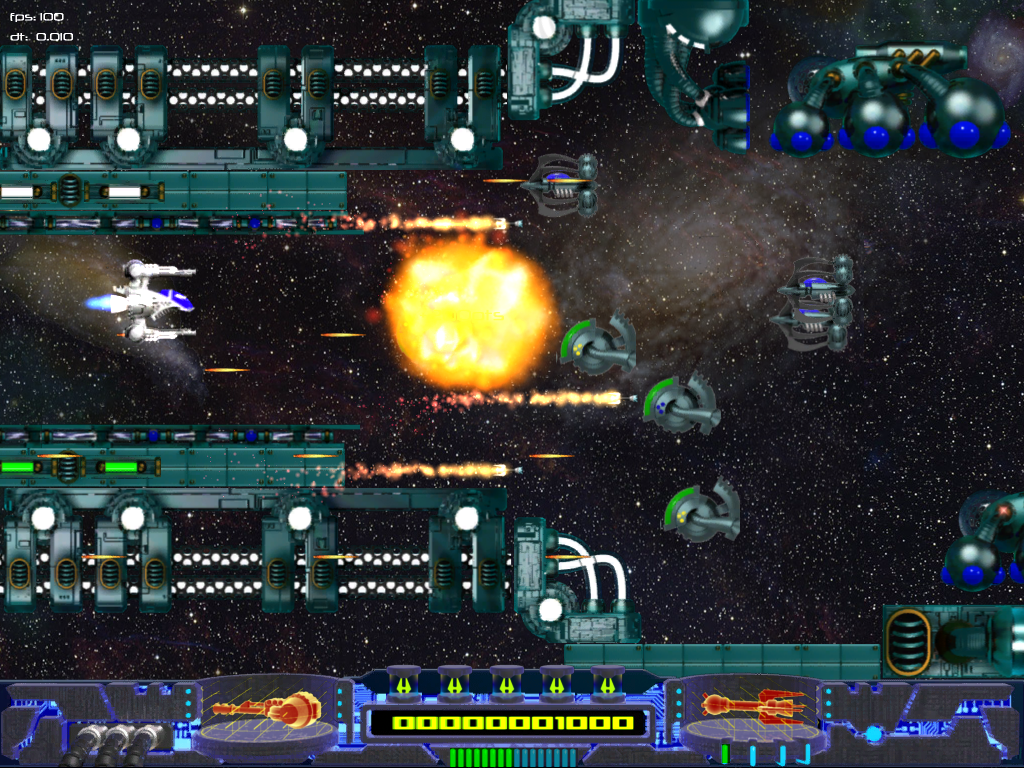 2d side-scroll shooter game