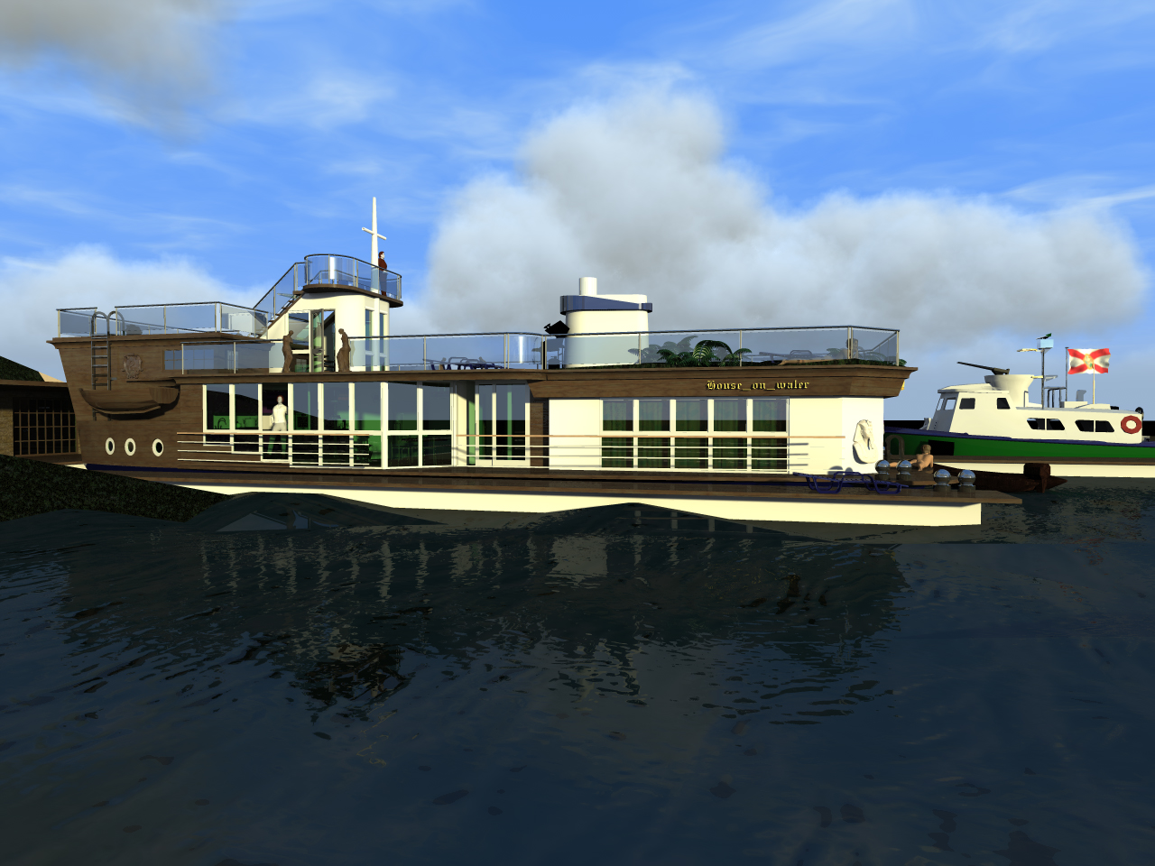 House on water