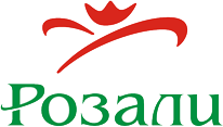 Логотип салонов цветов и подарков «Розали»