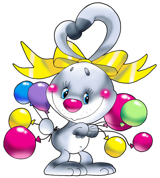 Заяц с воздушными шарами