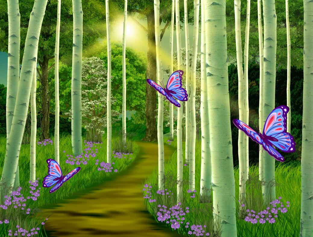 Фотопанно &quot;Fantasy forest&quot; 2600х2200