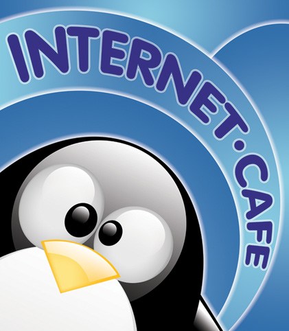 Световой короб для интернет-кафе &quot;Пингвин&quot;