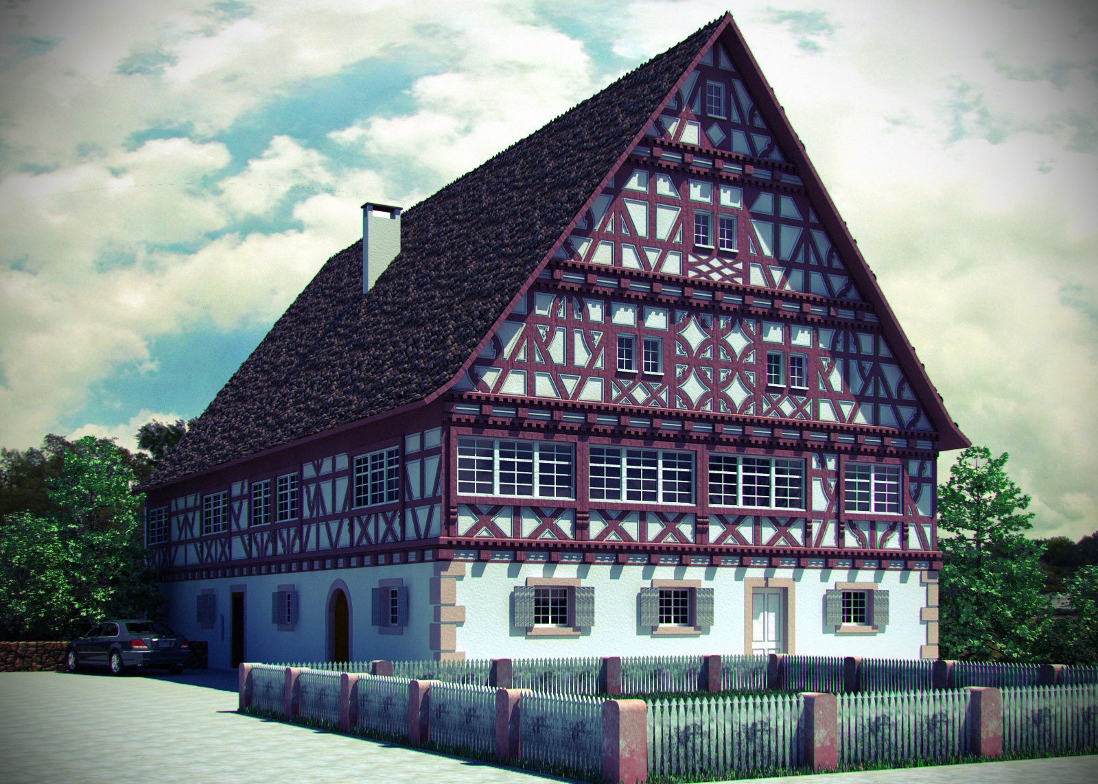 Немецкий средневековый дом