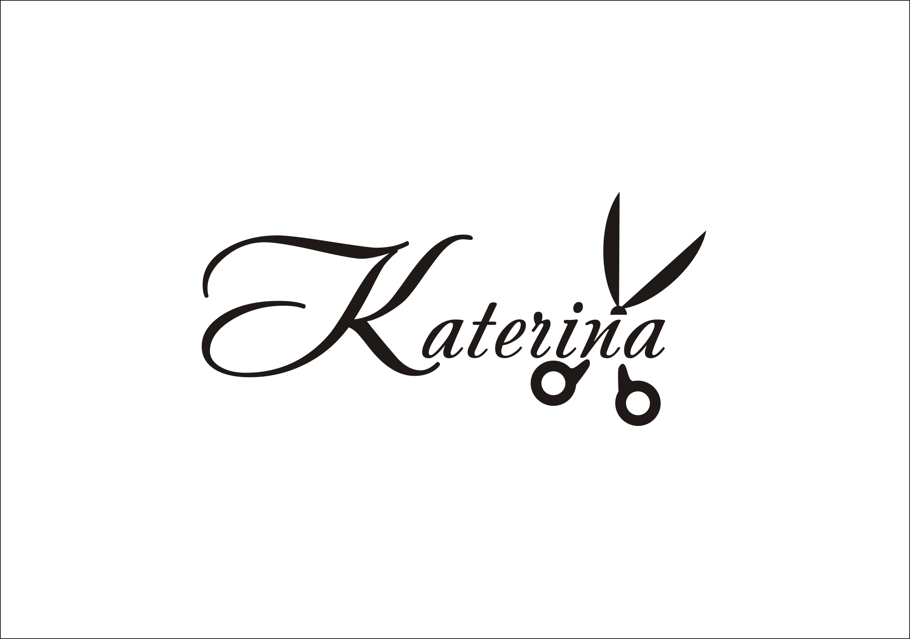 Логотип парикмахерской &quot;Катерина&quot;