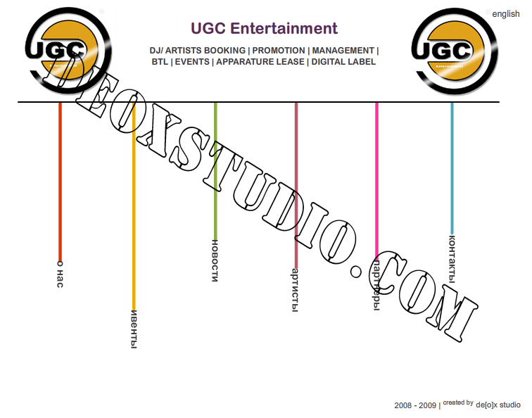 Сайт для UGC Entertainment