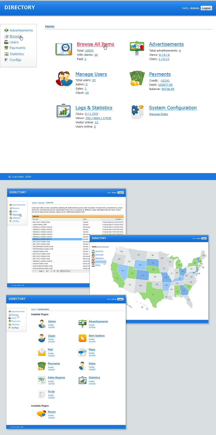 directory_manage page