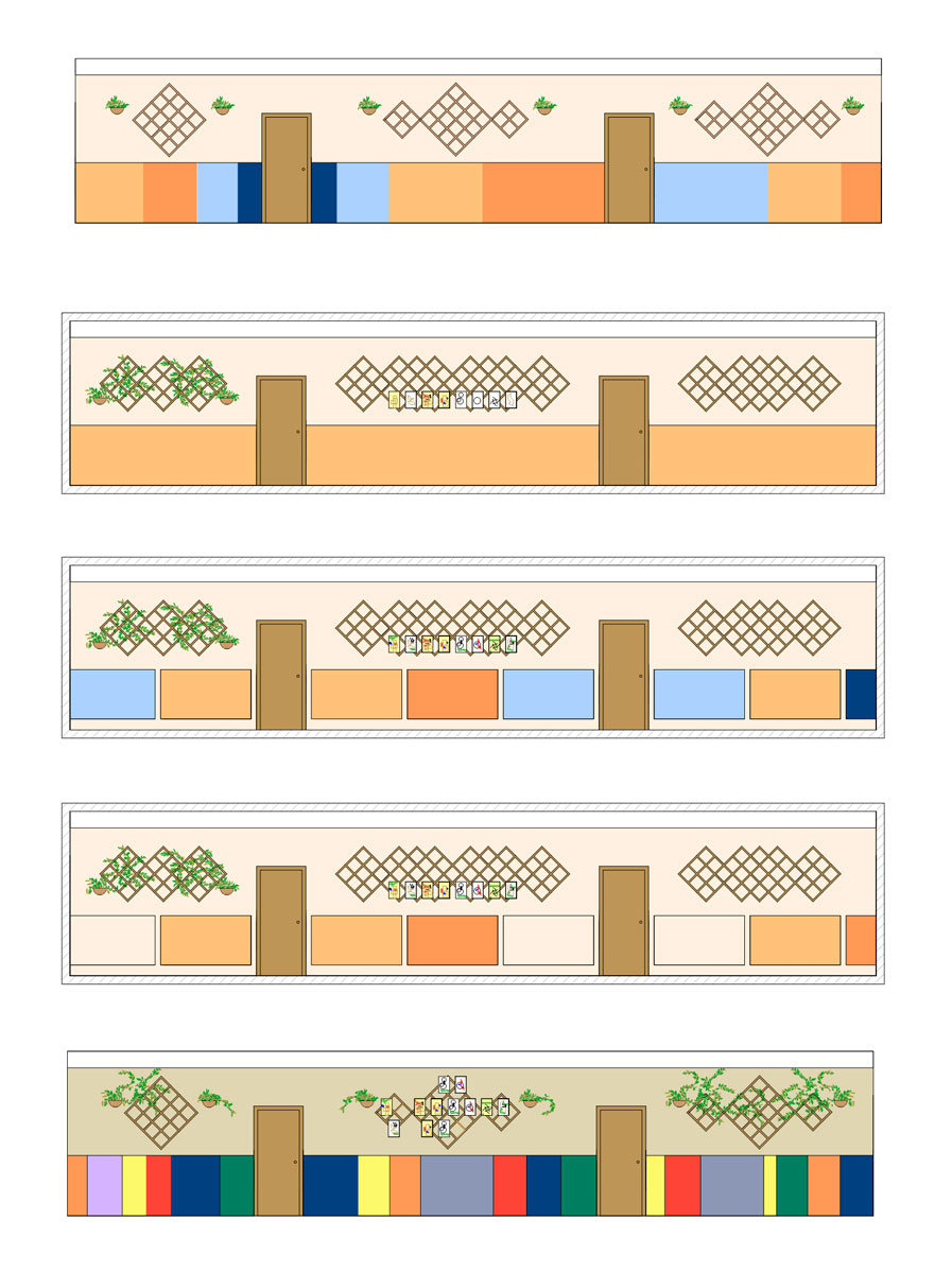 3 школа холл для 1-х классов варианты-3 решения стен