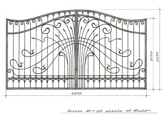 ворота эскиз