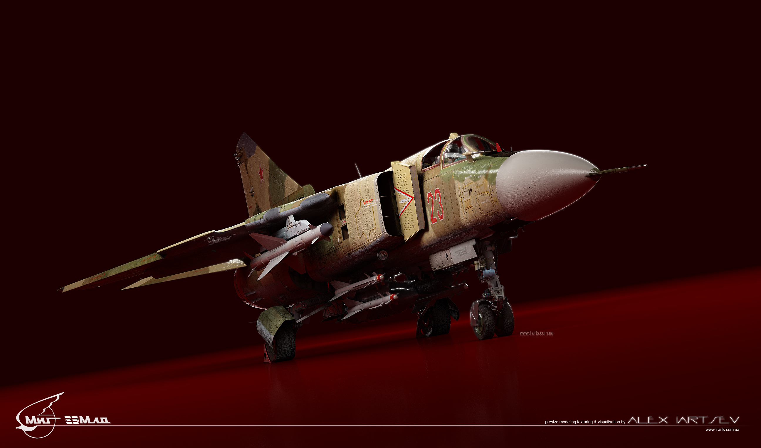 3D модель МиГ-23МЛД