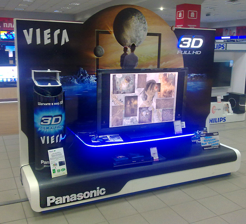 стенд Panasonic VIERA • реклама на местах продаж