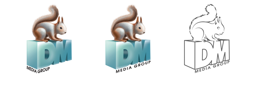 логотип для DM media group