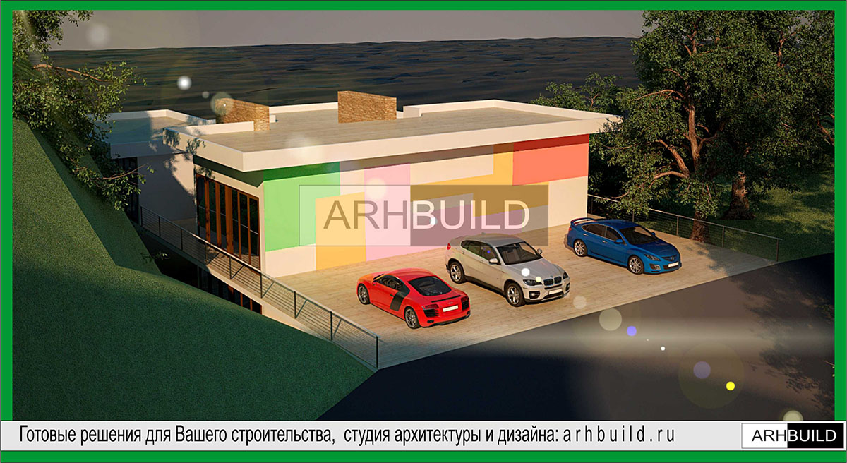 Проект роскошного особняка, расположенного с видом на Чёрное море