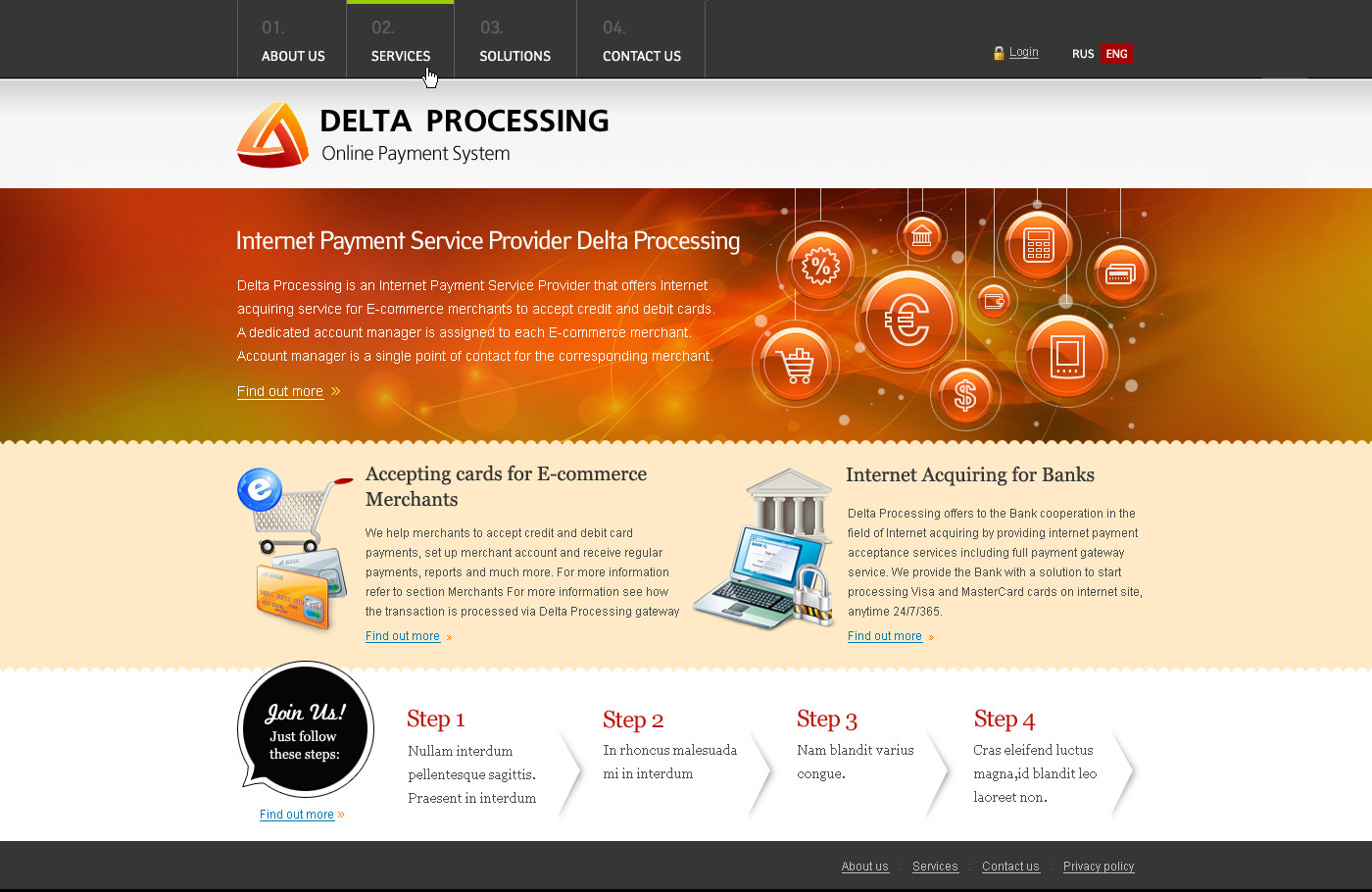 Платёжная система Delta Processing
