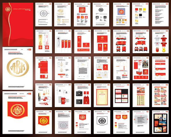 Брендбук кондитерской компании АВК