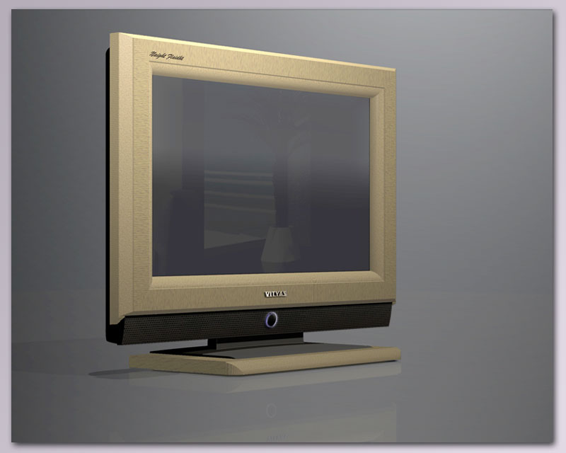 LCD-телевизор в корпусе из дерева